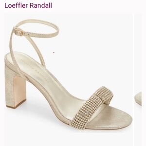 Loeffler Randal Shay Cappuccino Rhinestone Heel